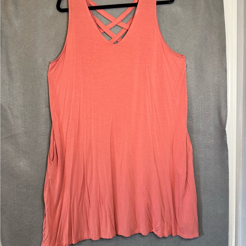 Coral Sleeveless Women's Dress. Very nice condition.